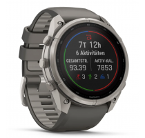 Garmin Fenix 9 Pro Solar inReach 51mm Kieselgrau/Titan (010-04339-01) 64 GB