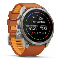 Garmin Fenix 9 Pro 51mm Titan mit Silikon-Armband Autumn Orange/Spark Orange (010-04337-06) 64 GB